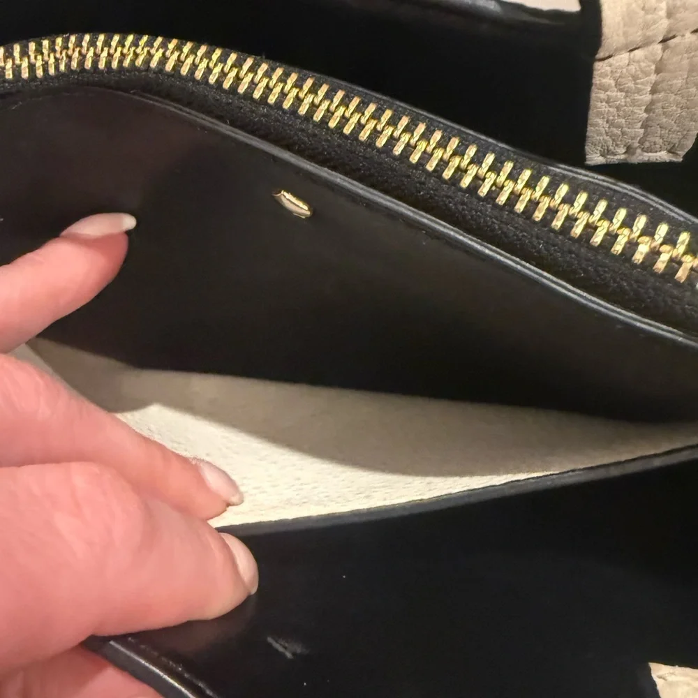Kate Spade Cream Satchel with Tassels